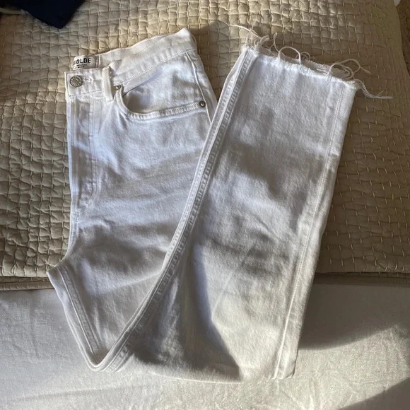 white agolde jeans - Picture 1 of 3